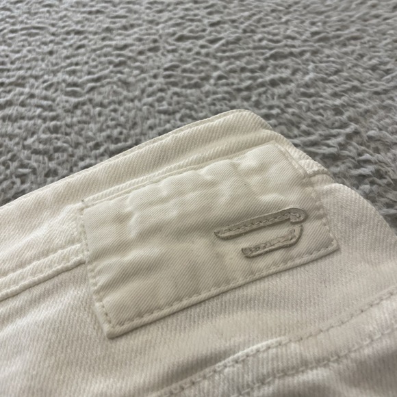 Diesel Industry Denim Jean Shorts Mens 34 White Button Fly Raw Hem - Picture 8 of 16